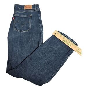 Levi Strauss Classic Straight Leg Jeans Womens 12M W31 L30 Medium Wash. 702